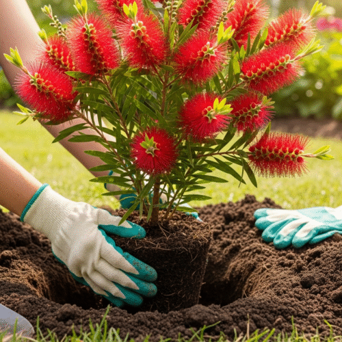Planting a Bottle Brush Tree