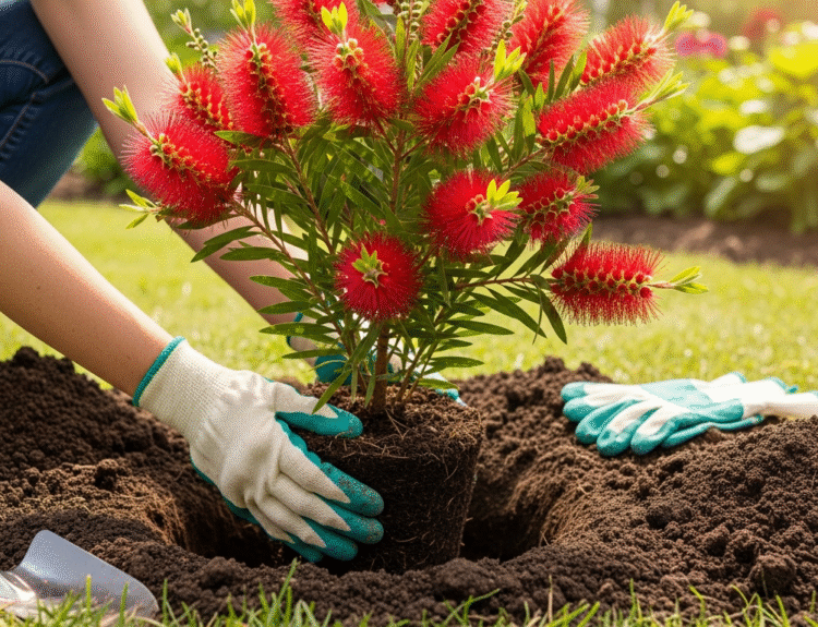 Planting a Bottle Brush Tree