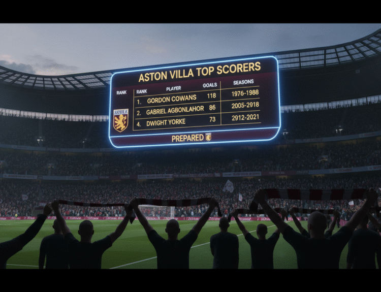 Aston Villa Top Scorers