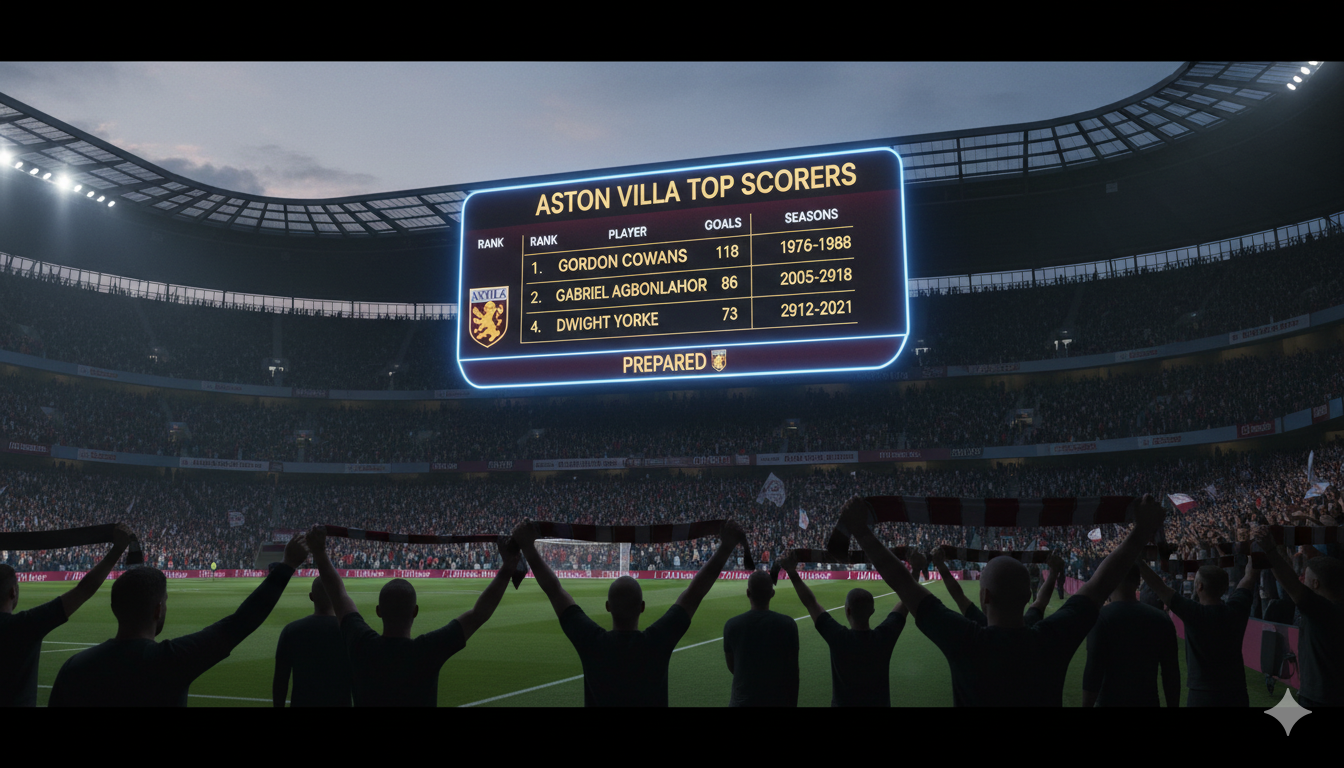 Aston Villa Top Scorers